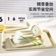 Caizhi (CAIZHI) rectangular tray tea tray household fruit tray breakfast tray storage tray living room snack tray large beige CZ6754