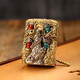 Zippo [schwarzer Wukong] Schatz helleres echtes leuchtendes schwarzes Mythos Wukong Luminous Fighting Battle Buddha High-End-Geschenk Black Wukong Kupfer (DY9902TJ) All-Code