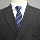 JIARMAY double-breasted autumn and winter new woolen suit business middle-aged men's suit formal wear professional wedding suit gray stripe 175/48 L