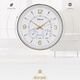 Urano Urano 4618 REDUDIO 34 cm Reloj de pared Modern Retro Temperatura y humedad Design Reloj de cuarzo Reloj colgante 6636 Negro 34 cm 34 cm
