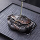 Dingjiacheng purple pottery crab tea drain all-ceramic one-piece filter set can raise tea pets ornaments household tea filter net tea partition crab filter tea pet