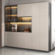 Armoire à vin Yingtang et chaussure armoire à vin intégré Entrée Entrée Armoire à chaussures Cabinet de rangement de portes de porte de porte intégrée 12240 * 40 * 200 Bag à l'étage Installation du sac