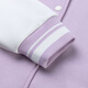 361 Grad Sportjacke für Frauen 2025 Herbst neue Baseballuniform Open-Card-Sweater-Fliegerjacke für Frauen 562419004 Dusk Grey Purple M (165)