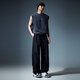 Carbin Flame Logo Letter Vest 25 Summer Simple Fashion and Atmospheric Dark Gray 56 XL /180/52