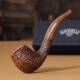 
Sarfen (SAVINELLI) imported heather pipe and accessories P103 tundra filter cigarette mouthpiece for tobacco pipe for men's gift [677 bucket type apple-style bend bucket medium size]
