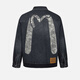EVISU NUEVA SRAVER 2025 Big M Big M Wawe de mezclilla impresa 2eshtm5dj1048rxdn denim negro l