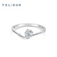 Xie Ruilin (TSL) TGOL Dynamic Ribbon Series Geometric K Gold Diamond Ring Offline Same Style 63353 No. 13 Ring