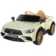 Beibele children's electric car four-wheeled toy car can sit on a person, a remote-controlled four-wheeled car, a child can drive a baby stroller for boys, top version, blue, dual drive 12V + Bluetooth remote control + leather seat, shock absorber + double door swing, birthday gift for girls