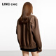 La nueva chaqueta corta de cuero de proteína Pilot's Pilot de Jin Yujie para la chaqueta suelta de la solapa corta de la mujer S251JK033Y