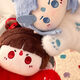 Cute little Nezha hand doll Ao Bing doll plush toy rag doll birthday gift peripheral cartoon anime doll Nezha Ao Bing combination outfit
