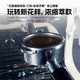 柏翠小方pro3833/3899咖啡机无底手柄意式咖啡萃取58mm三耳不锈钢 柏翠58三耳款-黑色【不锈钢】