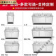 Meikejie 304 stainless steel commercial sink cabinet thickened sink kitchen cabinet dishwashing integrated household sink cabinet 100 double pool extra thick version