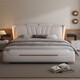 Light luxury leather bed master bedroom queen bed modern simple double bed 1.8 meters storage soft package wedding bed 2 meters leather bed with light high quality leather bed color remarks - delivery to home 1800mm*2000mm frame structure