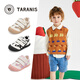 Tylanis toddler shoes 2025 spring and summer men and women baby bag head anti-kick sports shoes anti-slip functional shoes black/white size 22 sizes