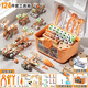 Schwimmende Kindererziehungsschrauben Spielzeugwerkzeugkasten 3 bis 6 Montage- und Reparaturwerkzeug für Jungen zusammenstellen Schrauben und praktisches 124-teiliges DIY-Bildungswerkzeug-Set