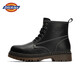 Dickies men's Martin boots fashionable men's boots comfortable outdoor boots leather boots men's British style work boots black 40