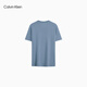 
Calvin KleinJeans 25 spring and summer new men's casual trend ck letter printing pure color pure cotton short-sleeved T-shirt 4RB854G CFF-Star Blue S