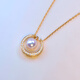 Floating Lotus Seawater Pearl Pendant 758MM Heavenly Lady Moon Women's Pendant a+ without chain 7 points 5-8mm