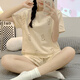 GTYUWVG睡衣女夏天短袖卡通可爱兔子2025年春夏季韩版圆领家居服套装 1049萝卜兔 M  建议体重75-95斤