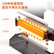 DELIGQ101金属照片塑封机3890办公过塑机压膜机商用冷裱A3A4相片 3895 /配100张6寸膜