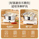 YIYIPAI thickened food grade 316 stainless steel pot short clear soup pot household induction cooker special hot pot pot pot thickened 316L soup pot 28cm