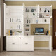 Yu Meng Xindi Invisible Bett Bücherregal Schreibtisch Integrierte Teleskop -Ziehbett -Lernzimmer Klappbettblatt für Mittagessen Pause Home kleine Wohnung CH5 Style 12200*400*2100