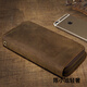 
GPHF Japanese original leather long double zipper wallet for men multi-card cowhide retro clutch genuine leather large capacity