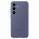 Samsung Galaxy S24 + Case de téléphone mobile Original Original Même couverture de cas de protection en silicone avec un cas de protection de la couverture arrière ultra-mince et simple Galaxy S24 + Purple