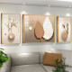 Moderna sala de estar simple Sofá Background Decoración de la pared Pintura de luz nórdica TV Luxury TV Pintura abstracta Mural TXMG12004 Middle 80*60cm/Right 40*60cm adecuado para 2.