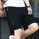 Emporio Armani Sportshorts Herren dünne schnell trocknende Eis Seidenhose Loose Casual Prise Hosen Sommer Amn11-9906 Schwarz Orange 2xl 140-153jin [Jin entspricht 0,5 kg]