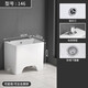 Balkon Mop Pool Keramik mit Wasserhahnloch integriert hohe Fußhaushalte Badezimmer Mop Pool Floor Basin Groove.