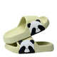 Haosunyi treten im Sommer 2025 Home Cartoon Indoor Badezimmer Anti-Rutschhaus-Haushaltsweiche mit Soft-Soled-Sandalen, grüne dick-lockige Panda 38-39 [geeignet für 37-38 Fuß] treten.
