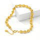 Jun Bu Xing Xing Cai Bao 18K gold laser cat’s eye plain gold bracelet personalized versatile hand ornaments A (15+3CM)