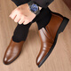 Classic Car Herren Lederschuhe echtes Leder atmungsaktives Geschäft formelle Lederschuhe Männer junge und mittlere Männerschuhe speicherte Zehenabdeckungen weiche Soles Schuhe Männer 3527 Brown 38