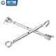 Guwanji 304 stainless steel closed body flower basket screw tensioner wire rope tightener rope tightener hook ring tightening turnbuckle bolt M4 (hook ring) 304 open body