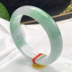 Burmese ice jade bracelet, imperial concubine round bar, green and floating glass jade ring, jade bracelet, inner diameter 57mm
