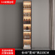 Armoire latérale en bois massif haute armoire moderne mural moderne armoire de rangement de salle à manger intégrée salon à vin armoire d'entrée peut être style personnalisé 12240 * 40 * 220 planche écologique en bois massif
