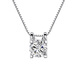 Olevo Moissanite diamond necklace 18K gold white bull head pendant clavicle chain PT950 platinum 1 carat 2 carat neck necklace 18K gold white pendant + chain main diamond 2 carats