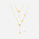 Saturday Fu 5G Craftsmanship Small Waist Gold Necklace Women's Pendant Birthday Gift Price A0614732 Approximately 3.49g