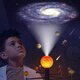 Niedliches Haus Solarsystem Planet Modell dreht acht planetarische Projektion 3D Stereoskopische Astrophysik Unterricht Kinder Wissenschaftsstamm -Spielzeug Solarsystem Planet Sprachprojektor [Chinesisch und englisch zweisprachig