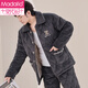 Pajama nuevo modal para hombres Velvet Coral Algodón de tres capas Autumn e invierno El traje de peluche para hombres puede usar ropa para el hogar 6627 Traje de color marrón L (170)