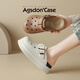 
Aogu Shiden thick-soled hole shoes for women 2025 spring and summer new style wear soft sole comfortable beach slippers simple toe tow LDN6210 simple white 37-38
