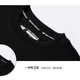newbalance nb children's clothing 25 years spring new products for men, women and children versatile casual long-sleeved round neck pullover sweatshirt 7ZF12043 7ZF12043-BK black 140 cm