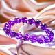 Eternal symbol natural crystal collection grade ice type Uruguayan amethyst bracelet for women purple amethyst bracelet for men birthday gift Brazilian jewelry amethyst 10mm