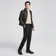 Veste en cuir en cuir authentique Youngor pour hommes en automne et hiver d'âge moyen et collier de fourrure de fourrure de jeunesse veste en cuir veste down et confortable centre commercial du même style. Ypyx415479afa xl 180 / 100a