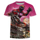 Bamaitu Summer Shaoluohuang Beria Abstract Cute Mimidu spoof thin men's short-sleeved teenager men's and women's T-shirts DX-12099 One-size 110 children 30-45 Jin[Jin equals 0.5 kg]