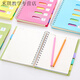 Notizbuch mit Klassifizierungsetikett A5 Coil Book Color Spiral Book Dicked Rollover PP Office Klassifizierung A5 mittelgroß 14 cm*21 cm Blau 687