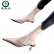 Woodpecker 2025 Été Nouveau Mesh Rignestones Toe à moitié pantoufles pour les femmes Fashion Wear Chaussures de femmes