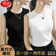 Gilet à cou rond de Langsha pour les femmes portant un haut de base sans manches Slim et Slim Slim Fit et mince.