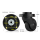 Suitable for Crown Roger LOJEL trolley case wheel accessories suitcase universal wheel suitcase silent roller pulley 1369 pair